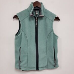 Patagonia Womens Synchilla Full Zip Vest Size S Blue Outdoors Layers Lightweight